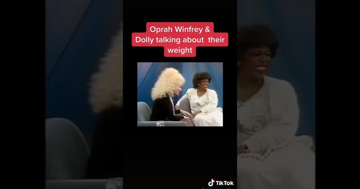 Oprah Winfrey and dolly talking about their weight